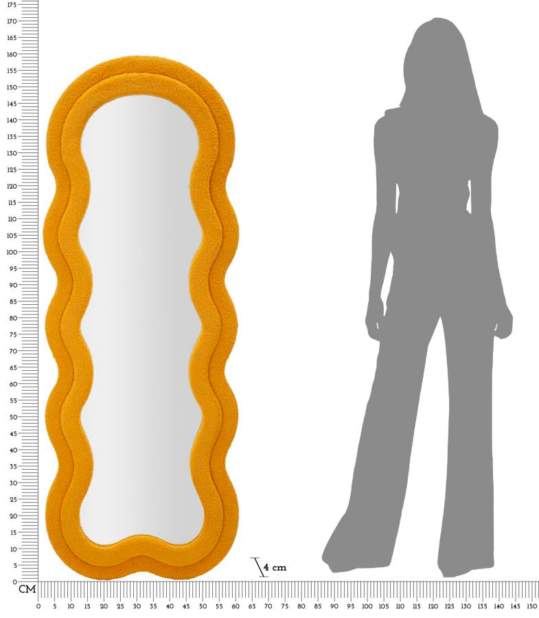 Spiegel Teddy Mustard 60×4×160 cm