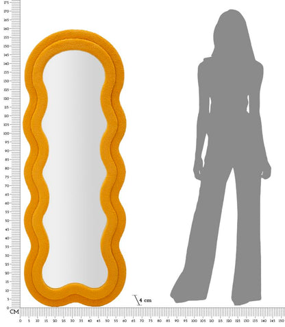 Spiegel Teddy Mustard 60×4×160 cm