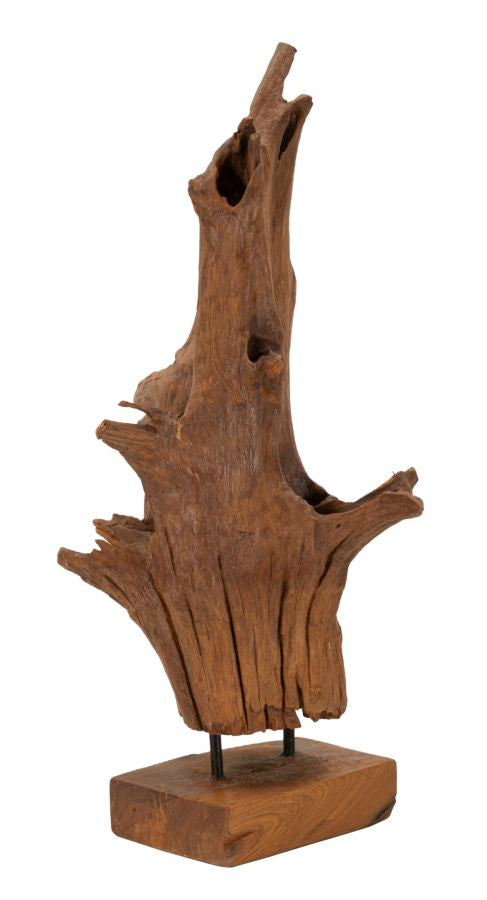 Decoratie Akar Sculpture Teak 23×27×64 cm