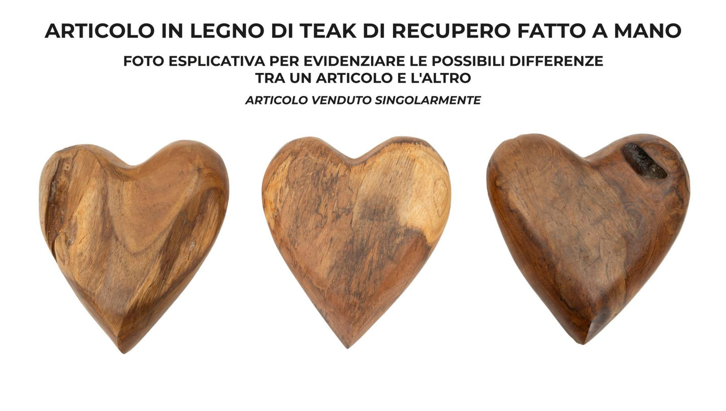 Decoratie Haki Decoration Teack 16×14×4,5 cm