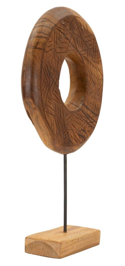 Decoratie Dorat Sculpture Teak 35×10×58 cm