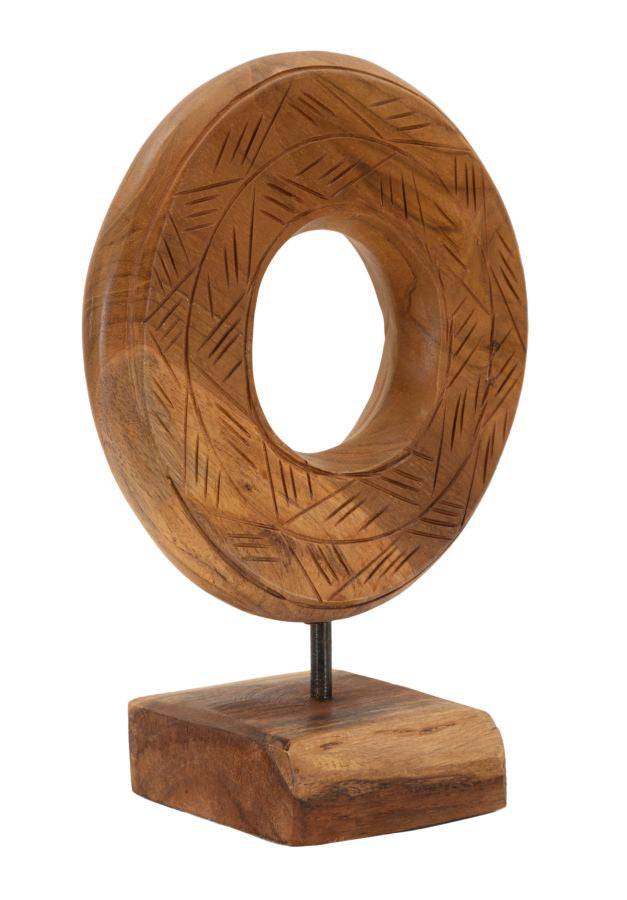 Decoratie Dorat Sculpture Teak 20×10×20 cm