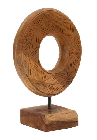 Decoratie Dorat Sculpture Teak 20×10×20 cm