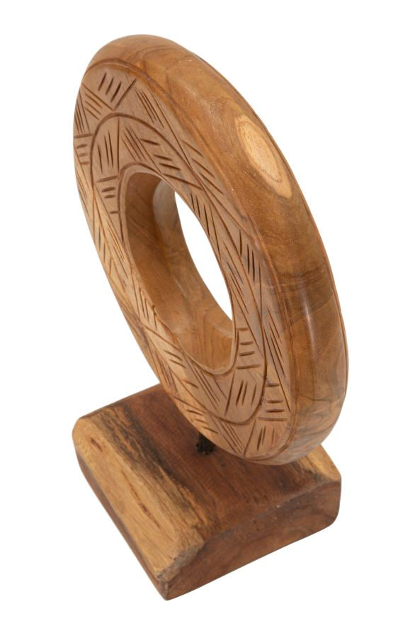 Decoratie Dorat Sculpture Teak 20×10×20 cm