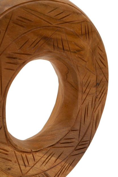 Decoratie Dorat Sculpture Teak 20×10×20 cm