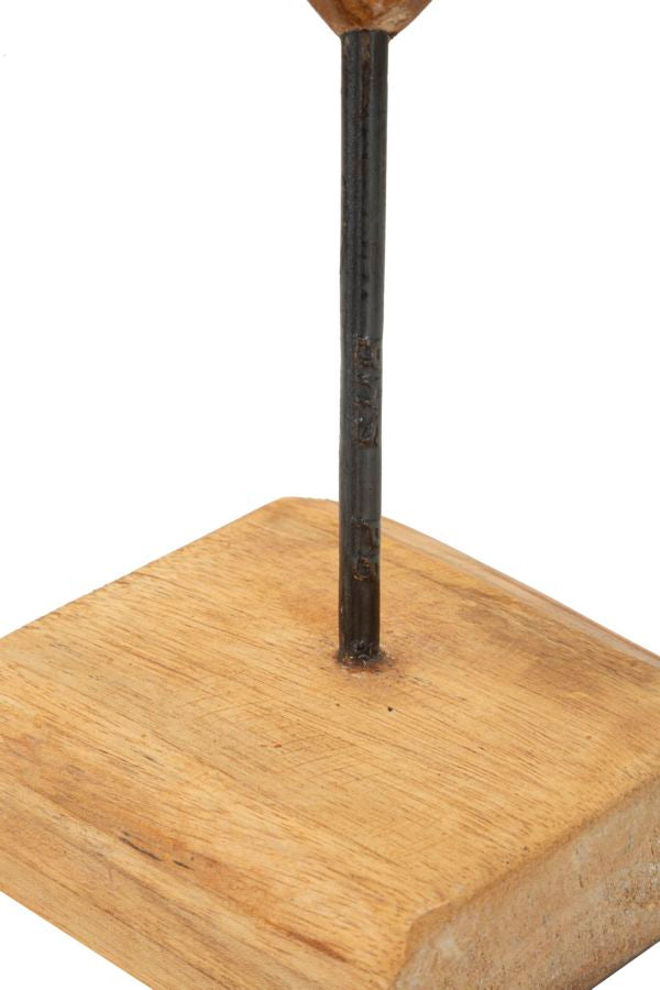 Decoratie Dobu Sculpture Teak 25×12×45 cm