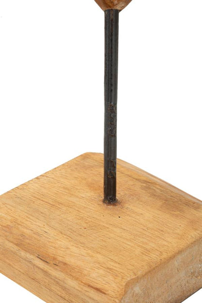 Decoratie Dobu Sculpture Teak 25×12×45 cm