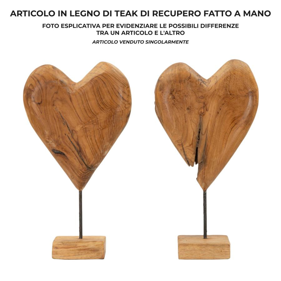 Decoratie Dobu Sculpture Teak 25×12×45 cm