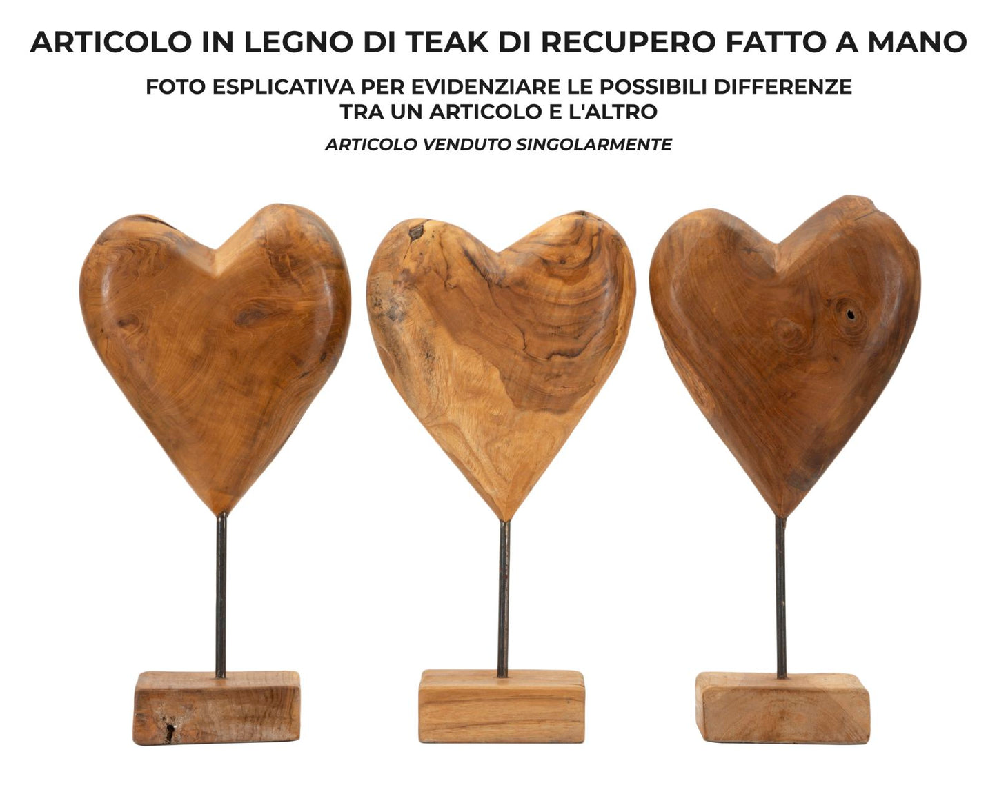 Decoratie Dobu Sculpture Teak 20×12×37 cm