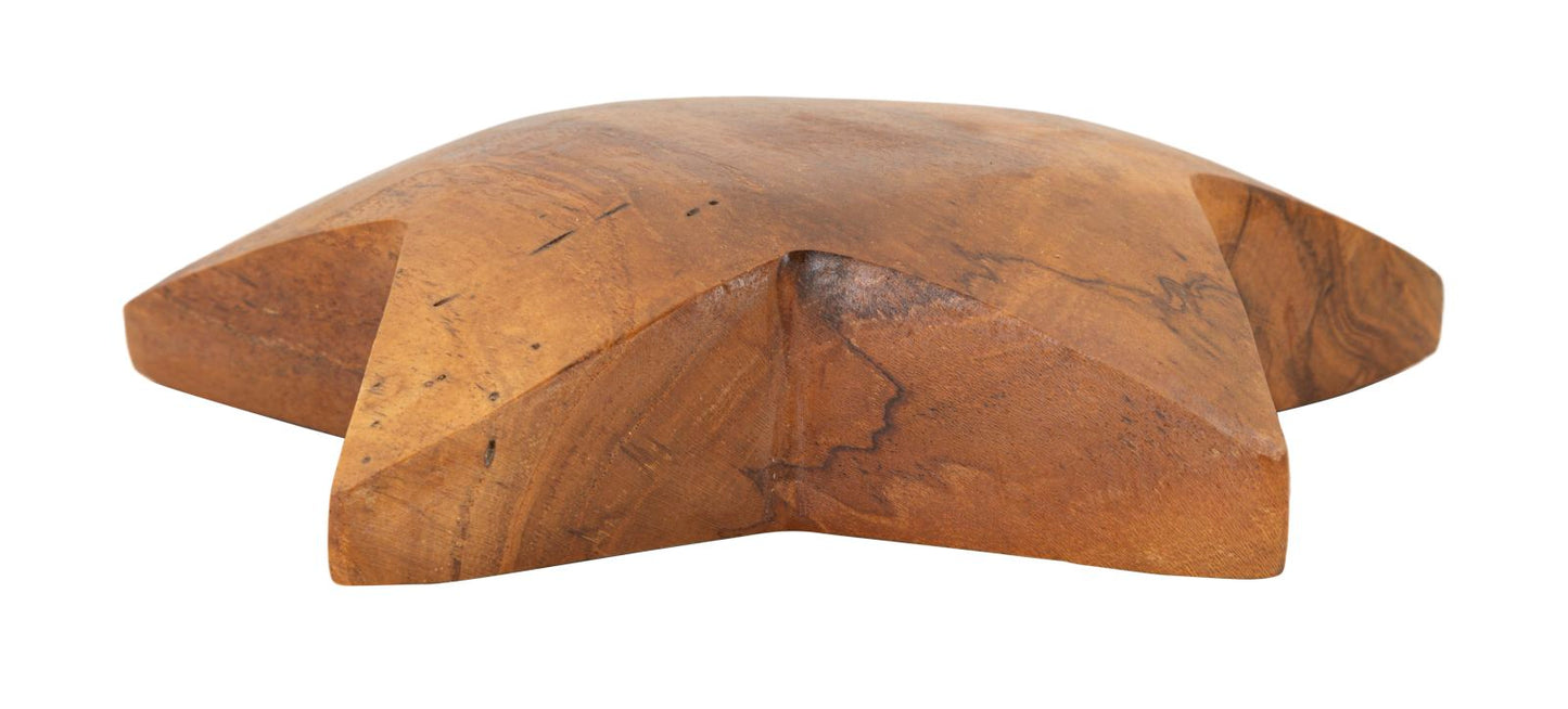 Decoratie Bintang Sculpture Teak Ø 19×5 cm