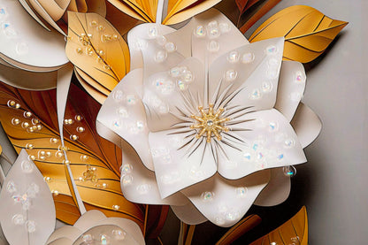 Schilderij Laquared Wall Panting With Frame Flora 42×3,5×62 cm