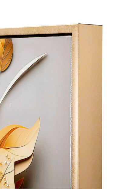 Schilderij Laquared Wall Panting With Frame Flora 42×3,5×62 cm