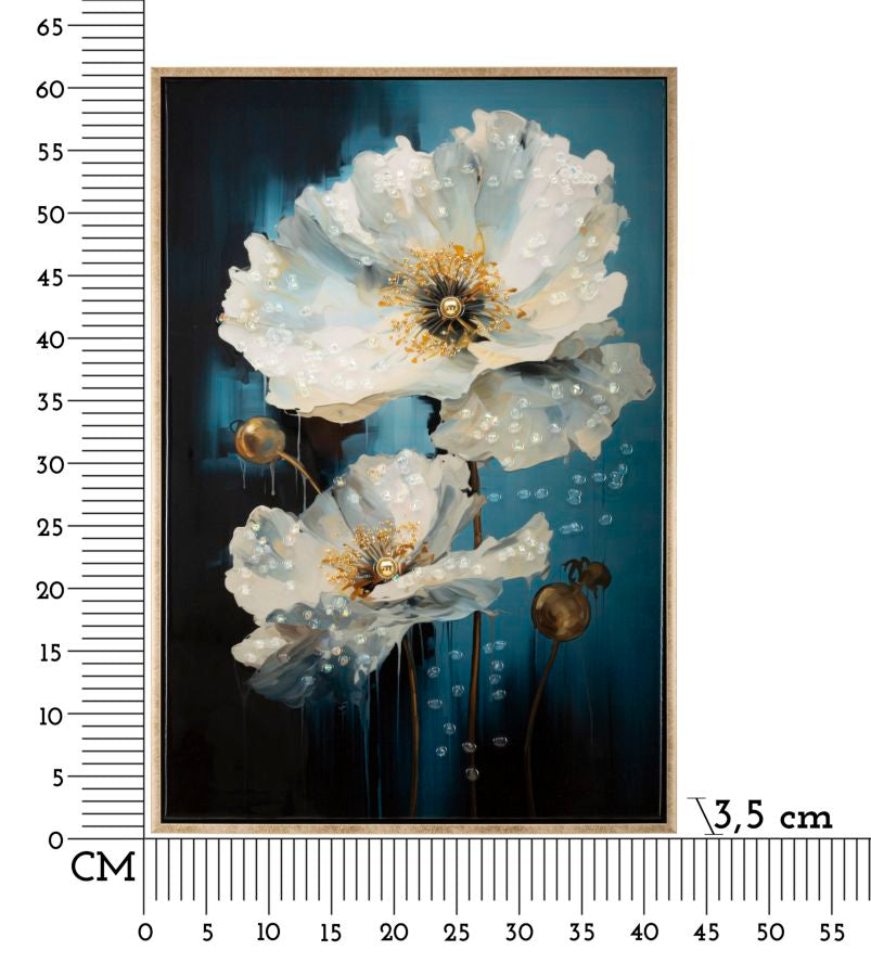 Schilderij Laquared Wall Panting With Frame Bluey 42×3,5×62 cm