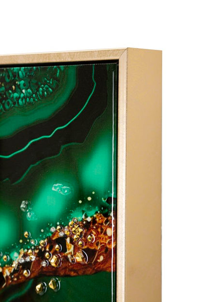 Schilderij Laquared Wall Panting With Frame Smeraldy -a- 82×4×62 cm