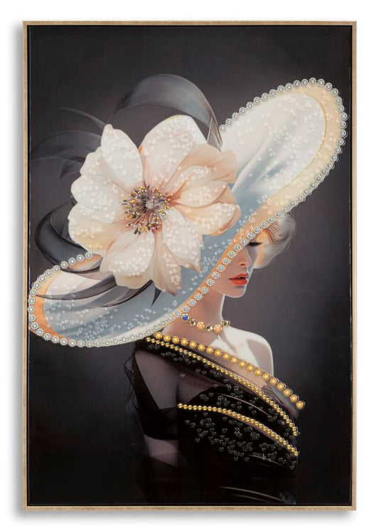 Schilderij Laquared Wall Panting With Frame Wien Hat -a- 62×4×92 cm