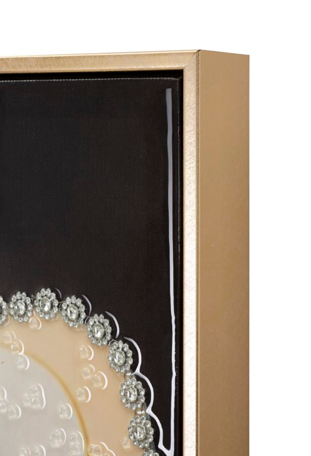 Schilderij Laquared Wall Panting With Frame Wien Hat -a- 62×4×92 cm