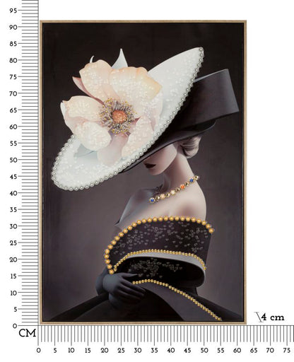 Schilderij Laquared Wall Panting With Frame Wien Hat -b- 62×4×92 cm