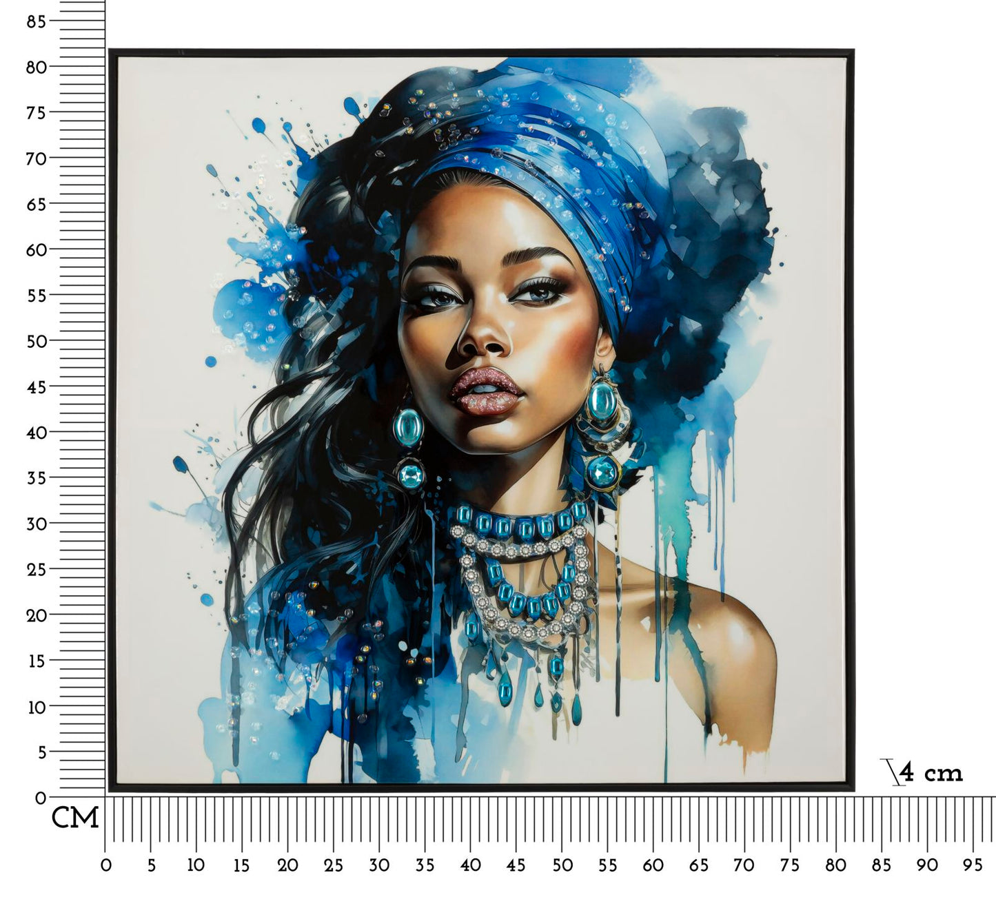 Schilderij Laquared Wall Panting With Frame Altea -a- 82×4×82 cm