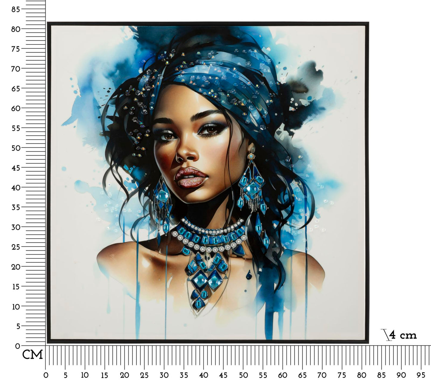Schilderij Laquared Wall Panting With Frame Altea -b- 82×4×82 cm