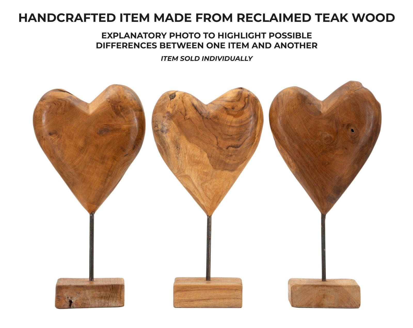 Decoratie Dobu Sculpture Teak 20×12×37 cm