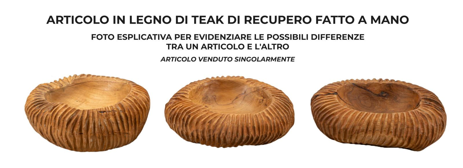 Dienblad Garit Teak Ø 32×11 cm