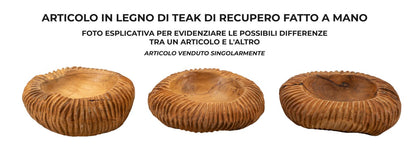 Dienblad Garit Teak Ø 32×11 cm