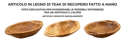 Dienblad Wan Teak 37×26,5×7 cm