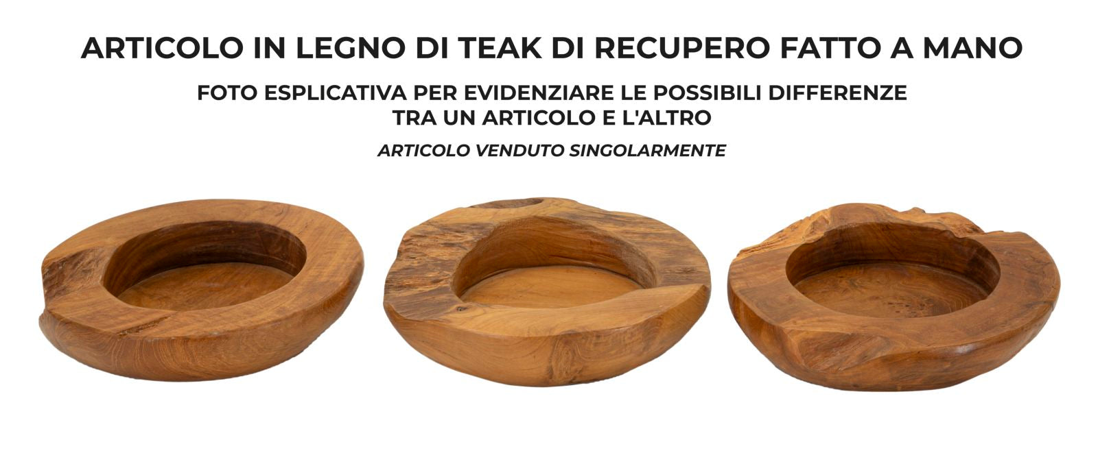 Dienblad Erusi Teak Ø 20×6 cm