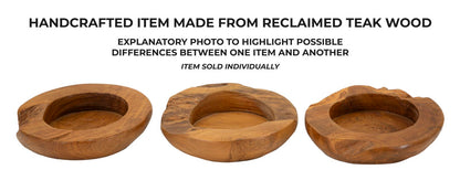 Dienblad Erusi Teak Ø 20×6 cm