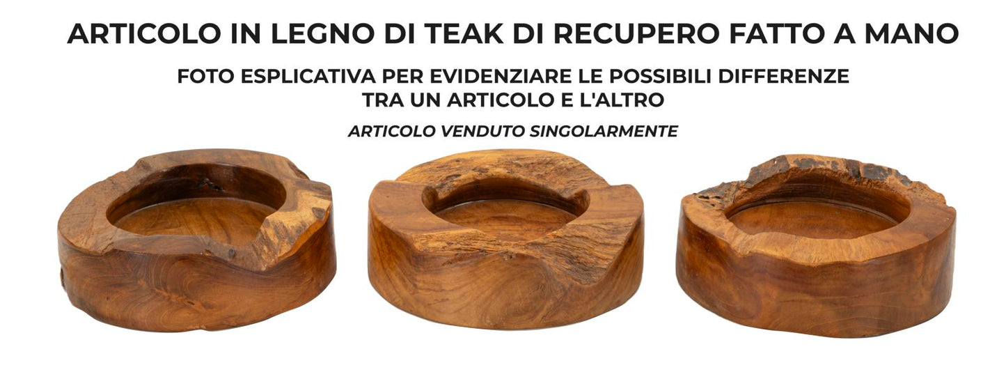 Dienblad Erusi Plus Teak Ø 21×6 cm