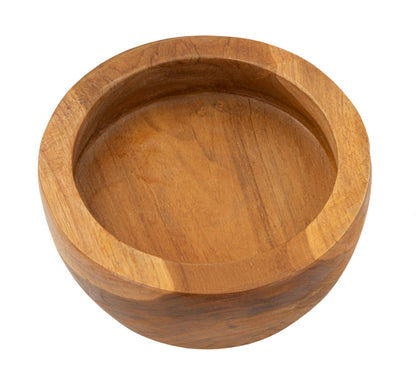 Dienblad Erusi Simple Teak Ø 15×9,5 cm