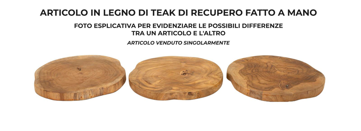Dienblad Pokon Teak Ø 25×2 cm