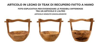 Dienblad Timbo Teak 32×25×27 cm