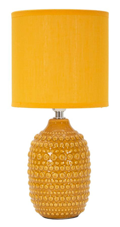 Tafellamp Badside Lamp Points Mustard Ø 15×30,5 cm