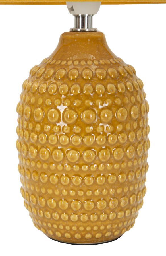 Tafellamp Badside Lamp Points Mustard Ø 15×30,5 cm