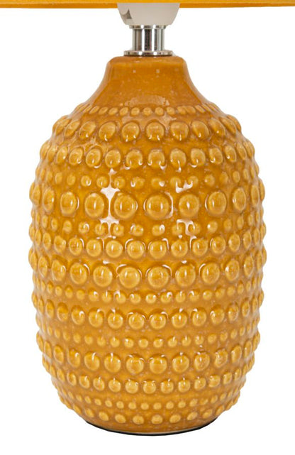 Tafellamp Badside Lamp Points Mustard Ø 15×30,5 cm