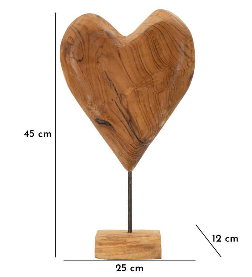 Decoratie Dobu Sculpture Teak 25×12×45 cm