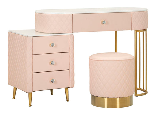 Bureau met kruk Bed Desk Sharon Pink With Stool 120×40×75 cm