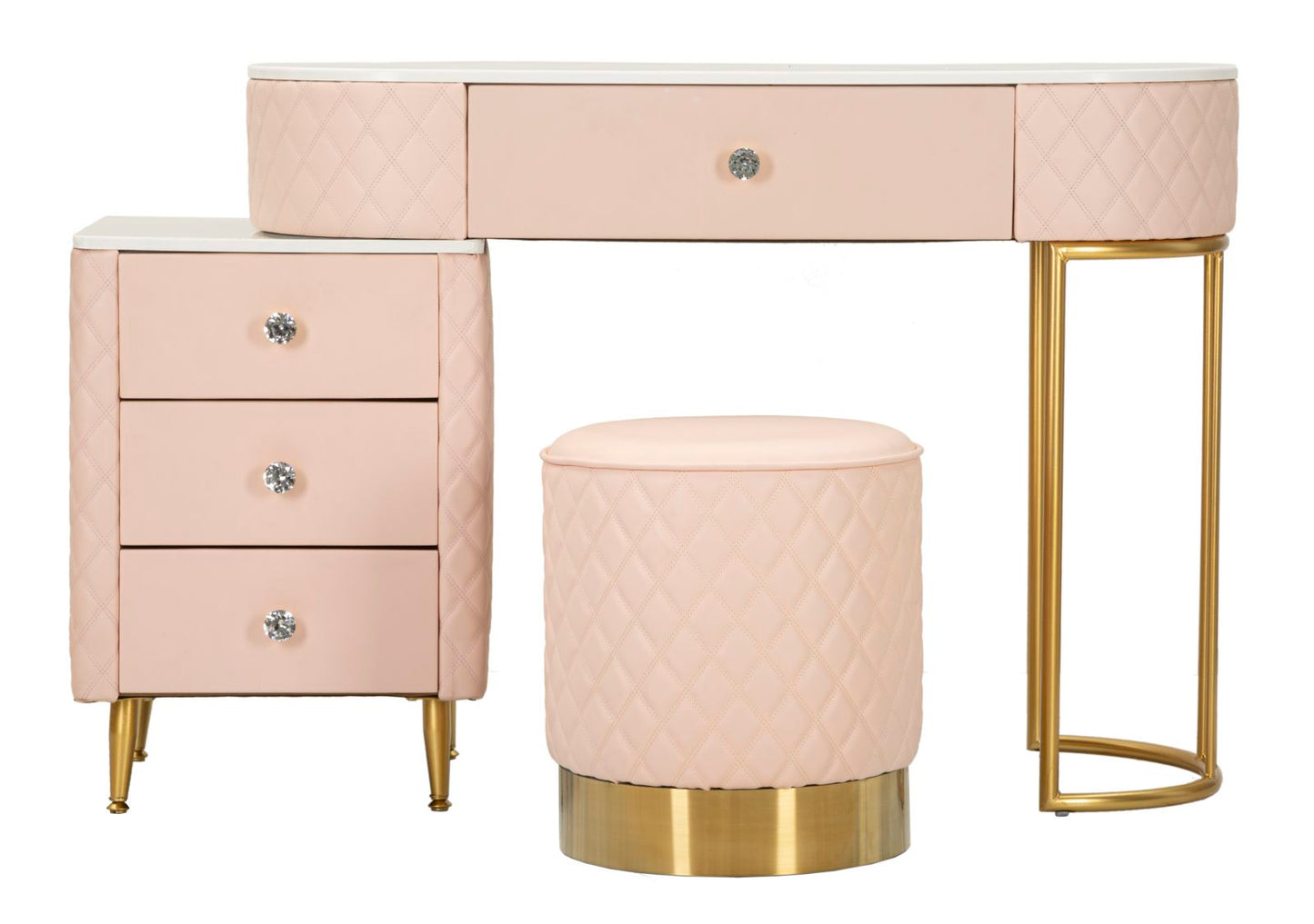 Bureau met kruk Bed Desk Sharon Pink With Stool 120×40×75 cm