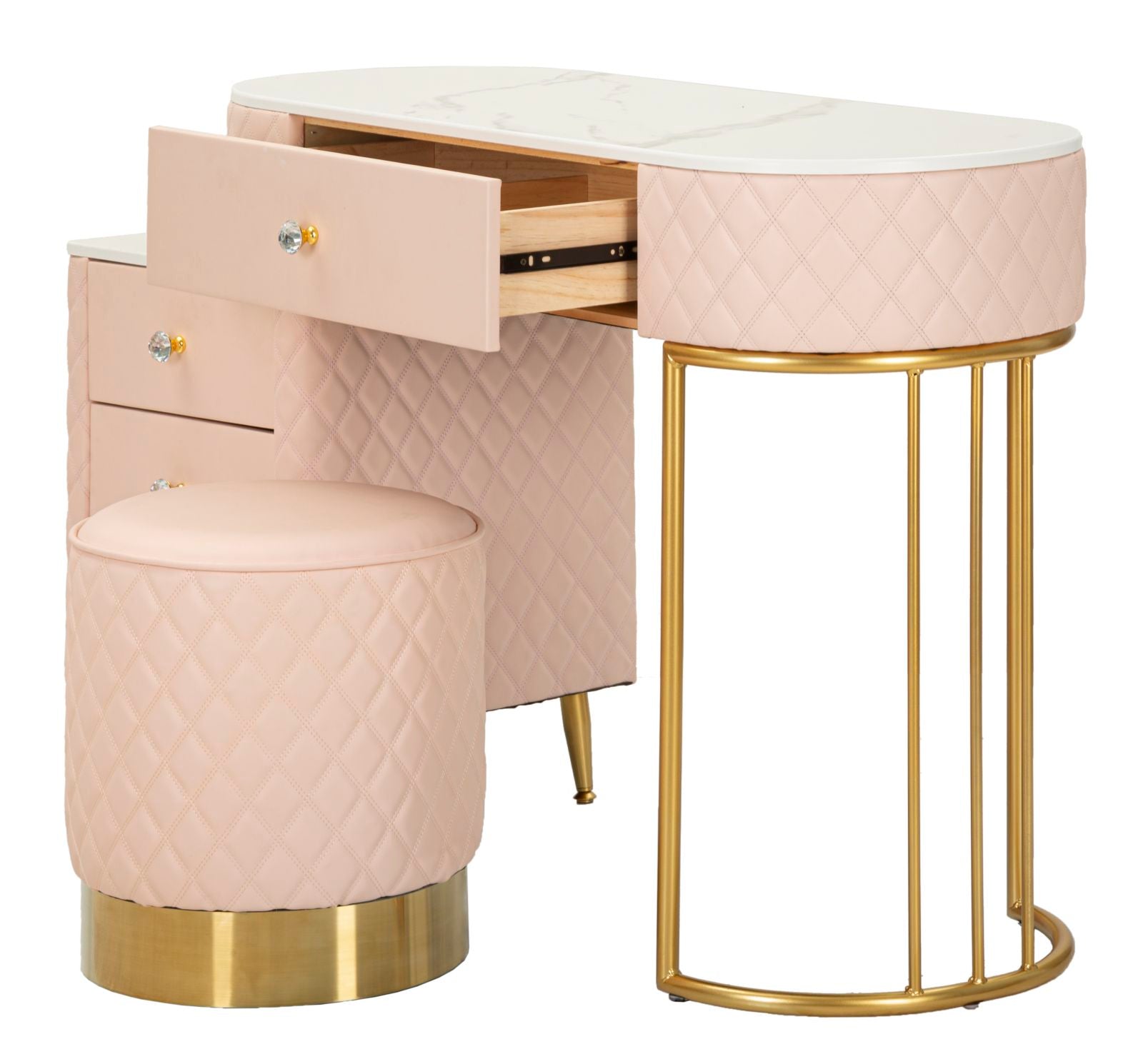 Bureau met kruk Bed Desk Sharon Pink With Stool 120×40×75 cm
