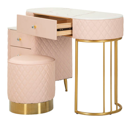 Bureau met kruk Bed Desk Sharon Pink With Stool 120×40×75 cm