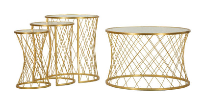Tafel Noah Gold Set 4 Pcs Ø 70×45 cm