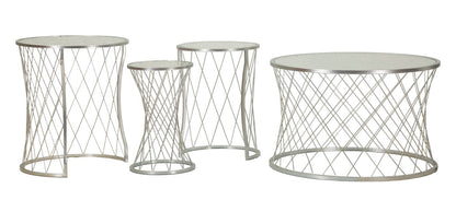 Tafel Noah Silver Set 4 Pcs Ø 70×45 cm