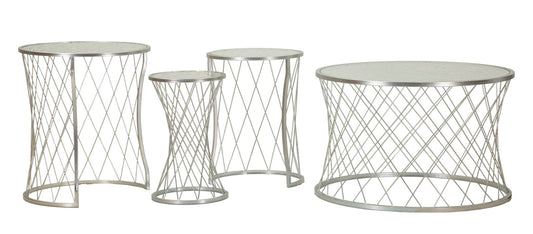 Tafel Noah Silver Set 4 Pcs Ø 70×45 cm