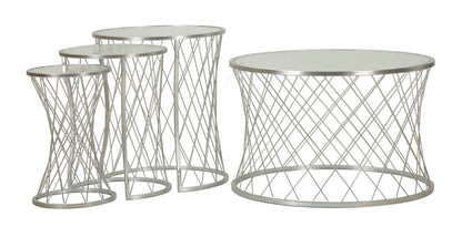 Tafel Noah Silver Set 4 Pcs Ø 70×45 cm