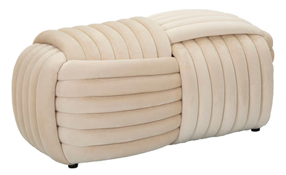 Bankje Softy Cream 90×45×45 cm