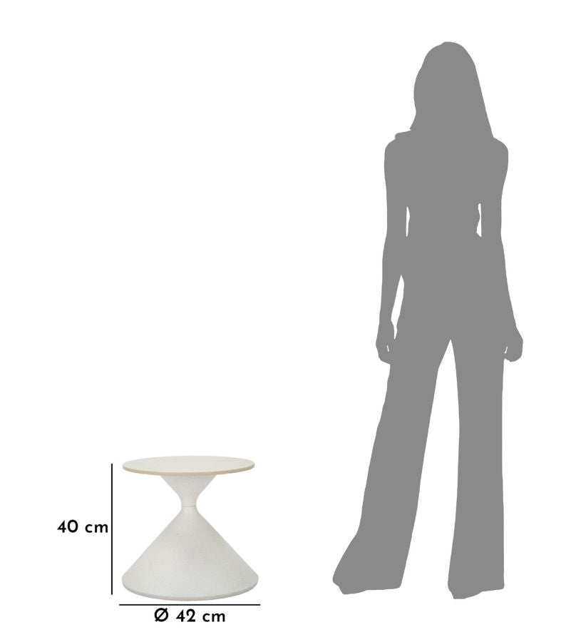 Tafel White Ø 42×40 cm