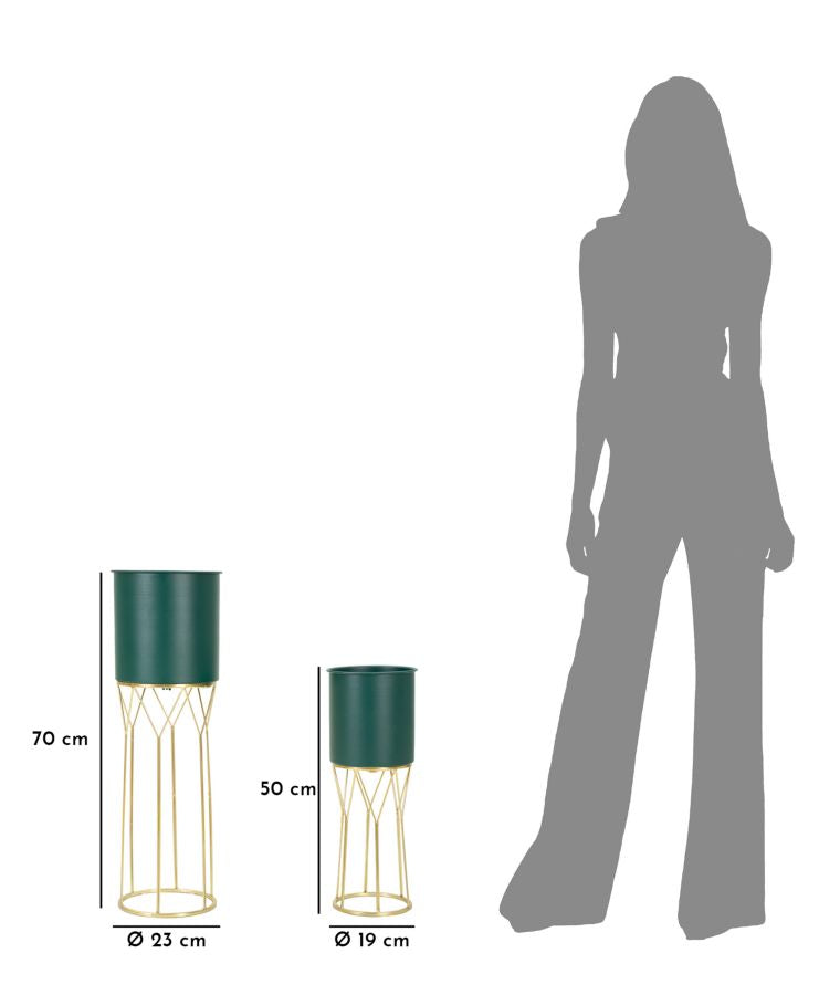 Vaashouder Grent Stand Set 2 Pcs Ø 23×70 cm