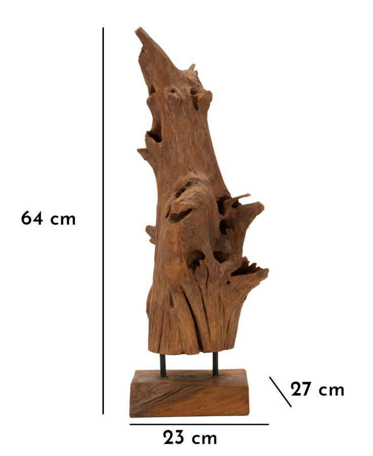 Decoratie Akar Sculpture Teak 23×27×64 cm