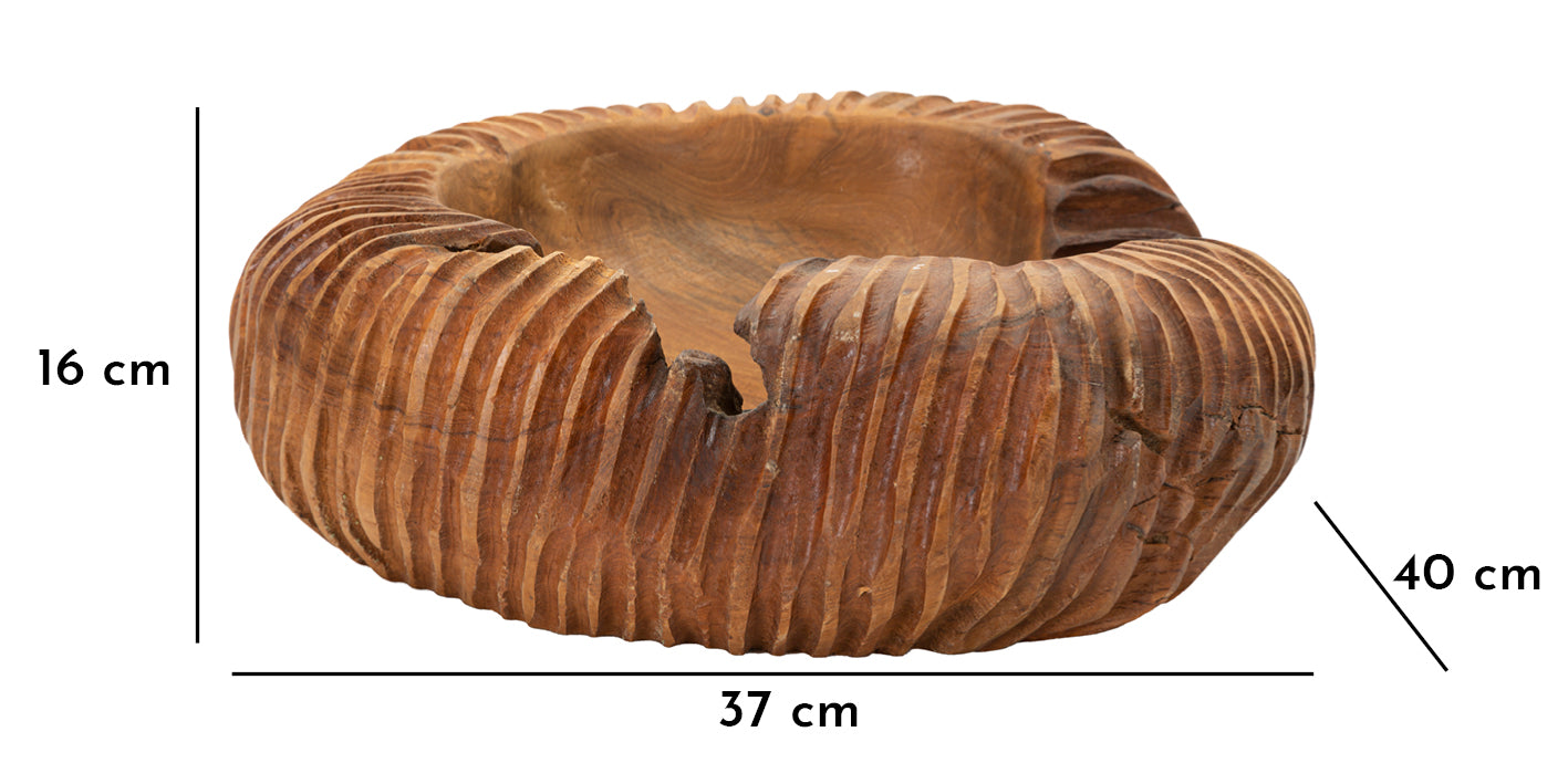 Dienblad Garit Teak 37×40×16 cm